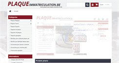 Desktop Screenshot of plaque-immatriculation.be