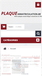 Mobile Screenshot of plaque-immatriculation.be